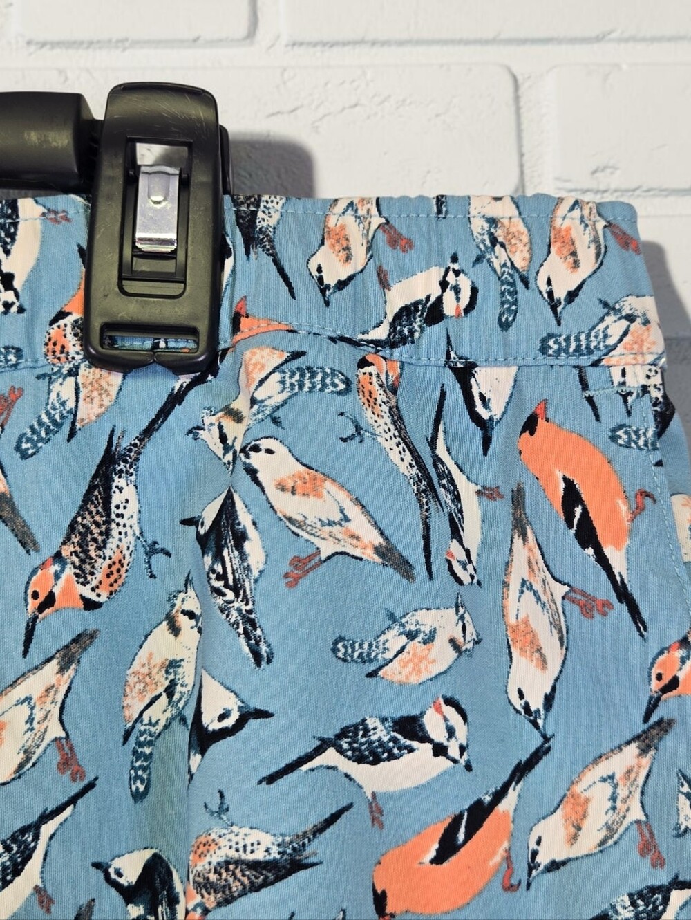 North Face Womens Class V Quick Dry Short Light Blue Bird Print Pockets Size XXL - Picture 11 of 15